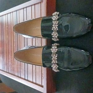 Flats -patent leather by Ivanka Trump with Crystal trim
